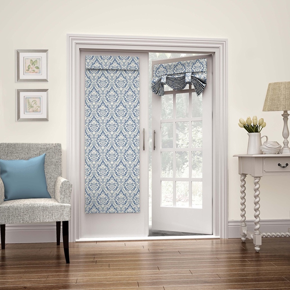 Two Waverly room darkening curtains for French doors. 26” x 68”.